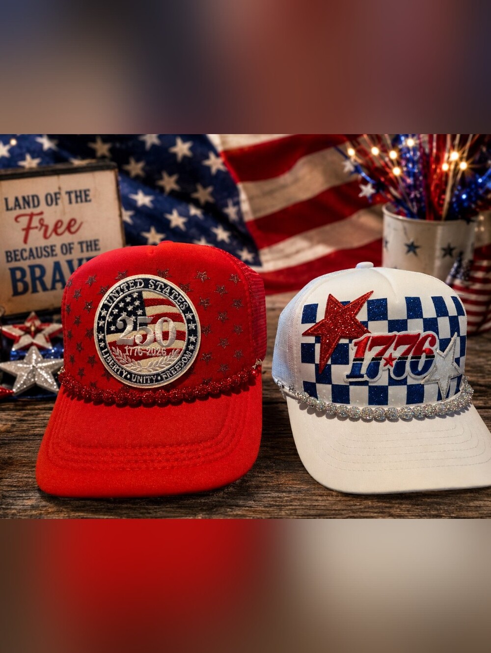 Patriotic Trucker Hats - Choose One